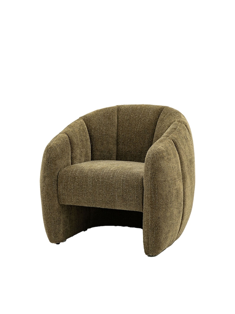 Gallery Home Moss Green Codie Leather Armchair - Image 5 of 5