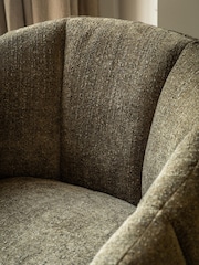 Gallery Home Moss Green Codie Leather Armchair - Image 9 of 11