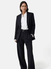 Jigsaw Blue Crosshatch Nik Trousers - Image 4 of 7
