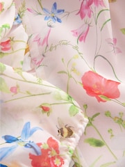 Baker by Ted Baker Pink 2 Piece Floral Blouse and PU Leggings Set - Image 13 of 15