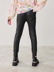 Baker by Ted Baker Pink 2 Piece Floral Blouse and PU Leggings Set - Image 8 of 15
