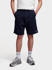 Penfield Blue Navy Mens Original Logo Sweat Shorts - Image 5 of 7