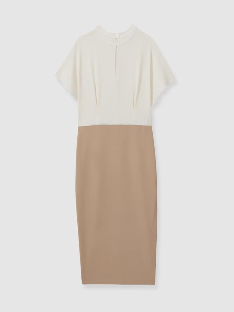 Reiss Miller – Midikleid mit drapierten Ärmeln und Farbblockdesign - Bild 2 von 5 Reiss Miller – Midikleid mit drapierten Ärmeln und Farbblockdesign - Bild 2 von 5