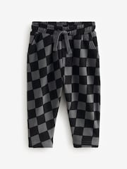 Charcoal Grey And Brown 100% Cotton Patterned Jersey Joggers 3 Pack (3mths-7yrs) - Image 4 of 7