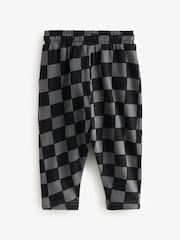 Charcoal Grey And Brown 100% Cotton Patterned Jersey Joggers 3 Pack (3mths-7yrs) - Image 5 of 7