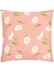 Wylder Nature Pink Daisies Floral Outdoor Cushion - Image 1 of 3