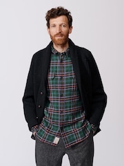 Aubin Earl Shawl Collar Wool Cardigan - Image 4 of 9