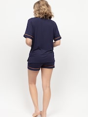 Cyberjammies Blue Revere Jersey Pyjama Short Set - Image 3 of 4