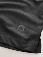 Black Active Training Textured Zip Neck Sweatshirt - Image 9 of 10