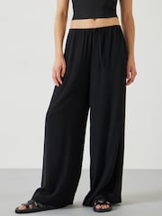 Hush Black Lyra Tie Waist Trousers - Image 2 of 5