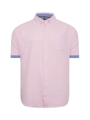 Camisa flameada de Manga corta para tallas grandes y altas de BadRhino - Imagen 1 de 2