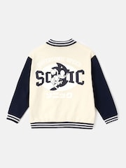 Angel & Rocket Cream 100% Cotton Sonic Bomber Jacket - Image 2 of 6