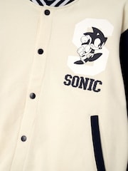 Angel & Rocket Cream 100% Cotton Sonic Bomber Jacket - Image 3 of 6