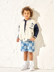 Angel & Rocket Cream 100% Cotton Sonic Bomber Jacket - Image 4 of 6