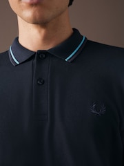 Fred Perry Mens Twin Tipped 100% Cotton Polo Shirt - Image 4 of 7