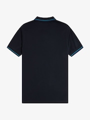 Fred Perry Mens Twin Tipped 100% Cotton Polo Shirt - Image 6 of 7