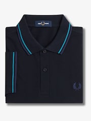 Fred Perry Mens Twin Tipped 100% Cotton Polo Shirt - Image 7 of 7