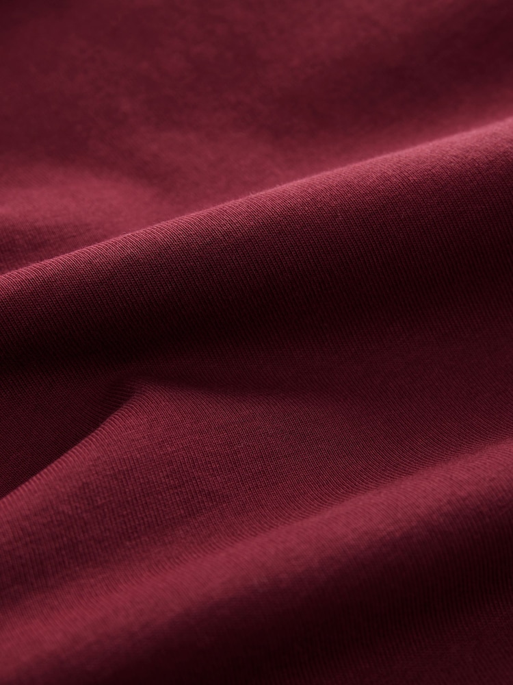 Navy/Stone/Burgundy Long Sleeve Rugby 100% Cotton Shirts 3 Pack - Image 12 of 12
