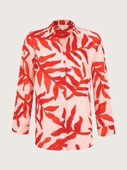 Monsoon Red Priya Palm Print Shirt - Image 5 of 5