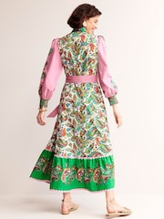 Boden Cream Cotton Midi Shirt Dress - Image 3 of 5