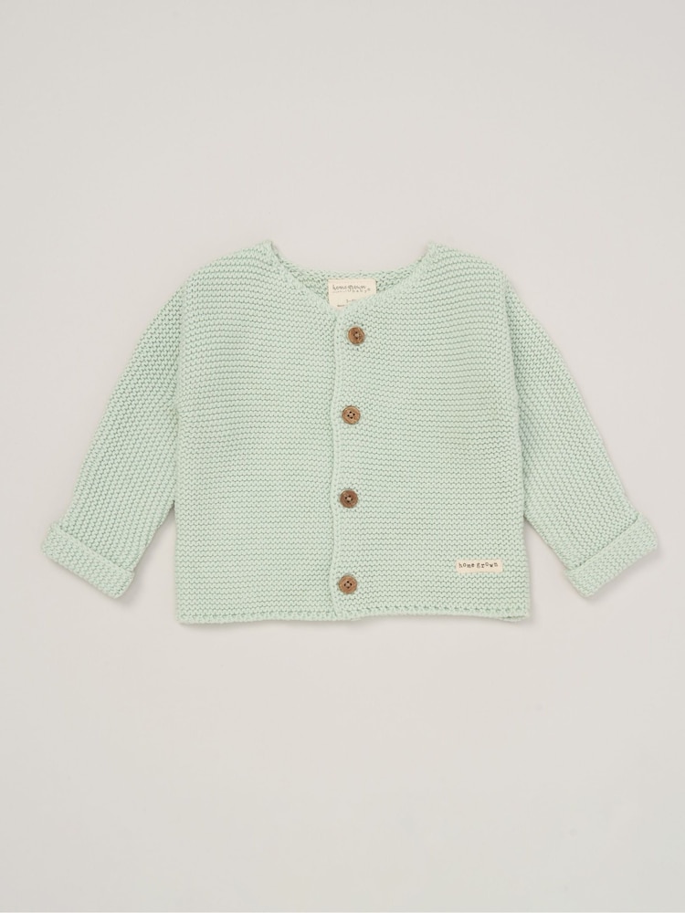 Homegrown 100% Organic Cotton Knitted Cardigan - Image 1 of 3