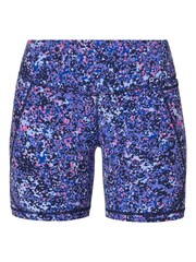 Sweaty Betty Blue Scattered Petal Print 6" Inseam Power 6" Biker Shorts - Image 8 of 8