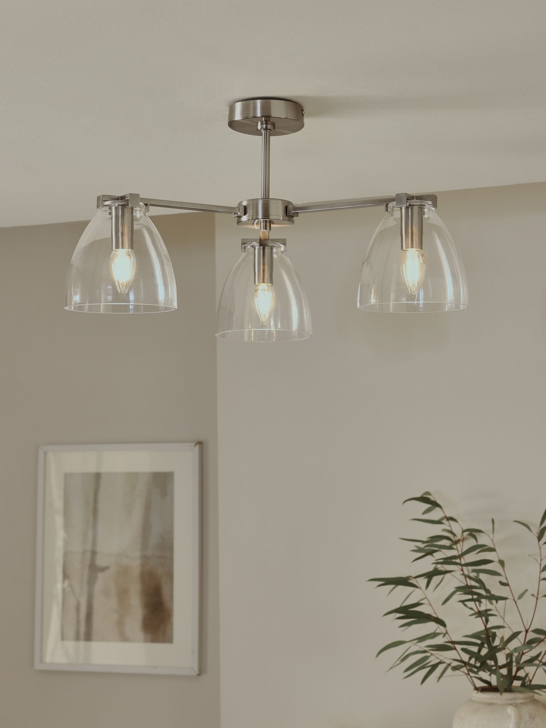 Brushed chrome light fitting 2025