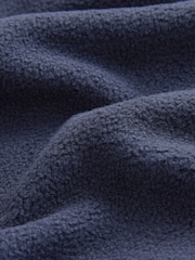 Navy Half Zip Fleece Hoodie - Image 6 of 6