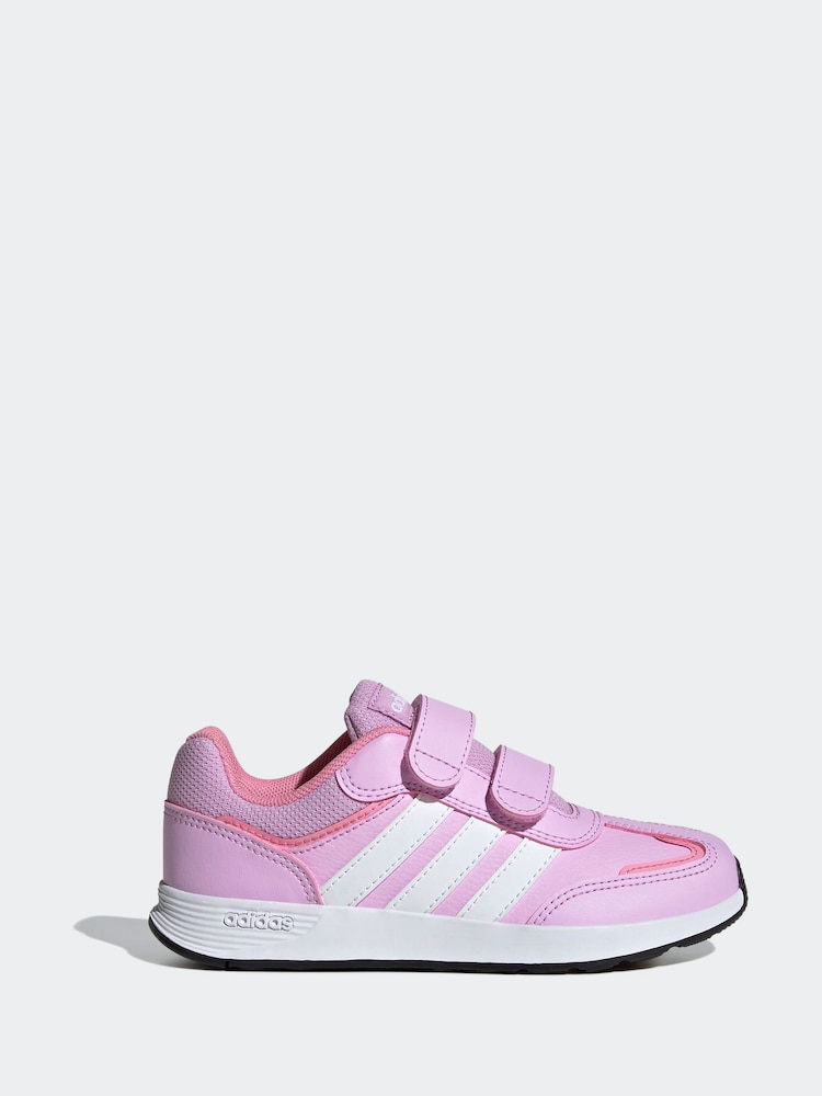 Blanco/rosa - adidas Kids Tensaur Switch Trainers - Imagen 1 de 8