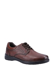 Hush Puppies Marco Lace-Up Brown Shoes - Image 1 of 4