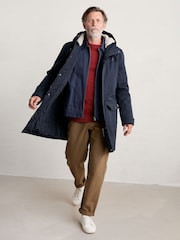 Seasalt Cornwall Navy Men's Tidesman Waterproof Coat - Bild 2 von 4