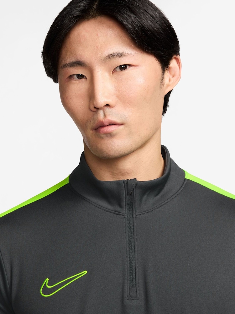 Nike Anthracite Grey Dri-FIT Academy Half Zip Training Drill Top - Image 3 of 3