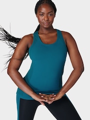 Sweaty Betty Reef Teal Blue Athlete Seamless Workout Tank Top - Image 1 of 7