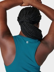 Sweaty Betty Reef Teal Blue Athlete Seamless Workout Tank Top - Image 5 of 7