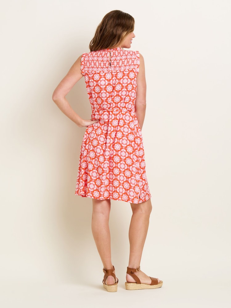 Brakeburn Pink Moroccan Tile Dress - Image 2 of 5