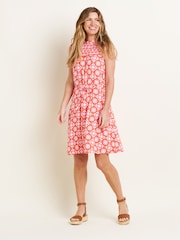 Brakeburn Pink Moroccan Tile Dress - Image 4 of 5