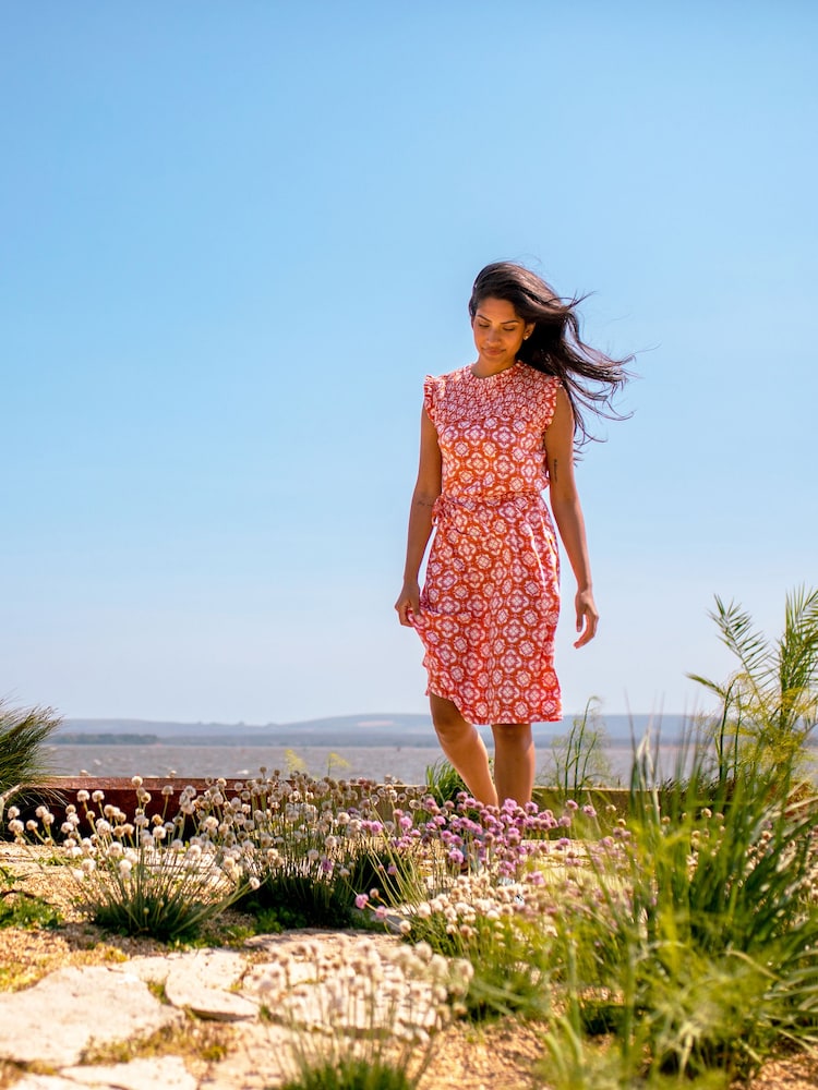 Brakeburn Pink Moroccan Tile Dress - Image 5 of 5