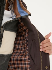 FatFace Truro Dark Brown Waterproof Jacket - Image 4 of 7