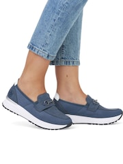 Rieker Womens Wide Fit Elastic Band (Goring) Shoes - Image 1 of 10