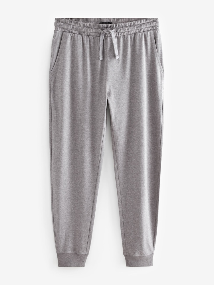 Black/Grey Cuffed Lasting Fresh Rich Pyjama Bottoms 2 Pack - Image 13 of 15