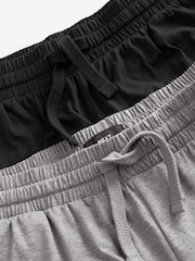 Black/Grey Cuffed Lasting Fresh Rich Pyjama Bottoms 2 Pack - Image 14 of 15