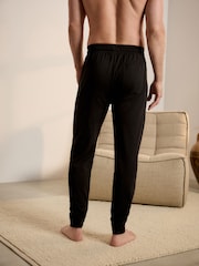 Black/Grey Cuffed Lasting Fresh Rich Pyjama Bottoms 2 Pack - Image 4 of 15