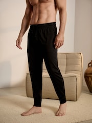 Black/Grey Cuffed Lasting Fresh Rich Pyjama Bottoms 2 Pack - Image 7 of 15