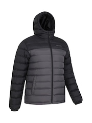 Mountain Warehouse Dark Grey Seasons II Mens Water Resistant Padded Jacket - Image 1 of 4