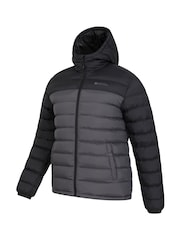 Mountain Warehouse Dark Grey Seasons II Mens Water Resistant Padded Jacket - Image 3 of 4