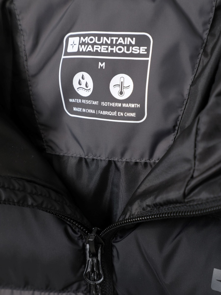 Mountain Warehouse Dark Grey Seasons II Mens Water Resistant Padded Jacket - Image 4 of 4