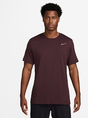 Nike Burgundy Crush Dri-FIT Training T-Shirt - Image 1 of 3