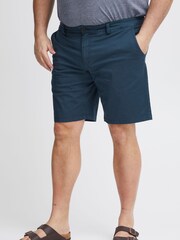 Blend Blue Stretch Chino Shorts - Image 1 of 5