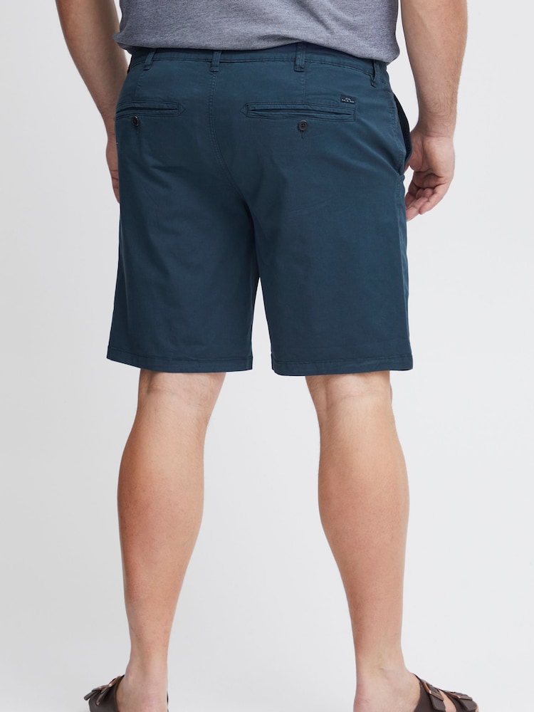 Blend Blue Stretch Chino Shorts - Image 2 of 5