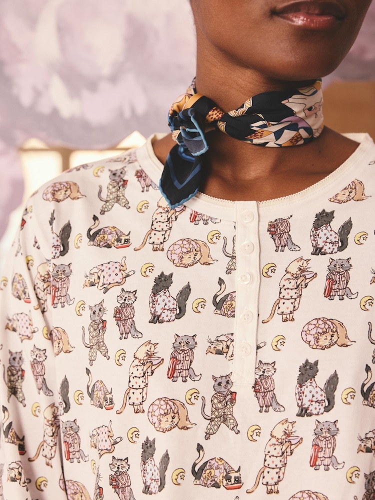 بيجاما من القطن 100% تشكيلة Henley من Cath Kidston - صورة 5 من 5